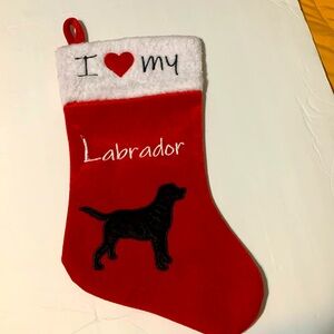 Labrador retriever Christmas stocking